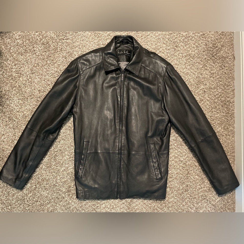 Nicole Miller Black Leather Jacket